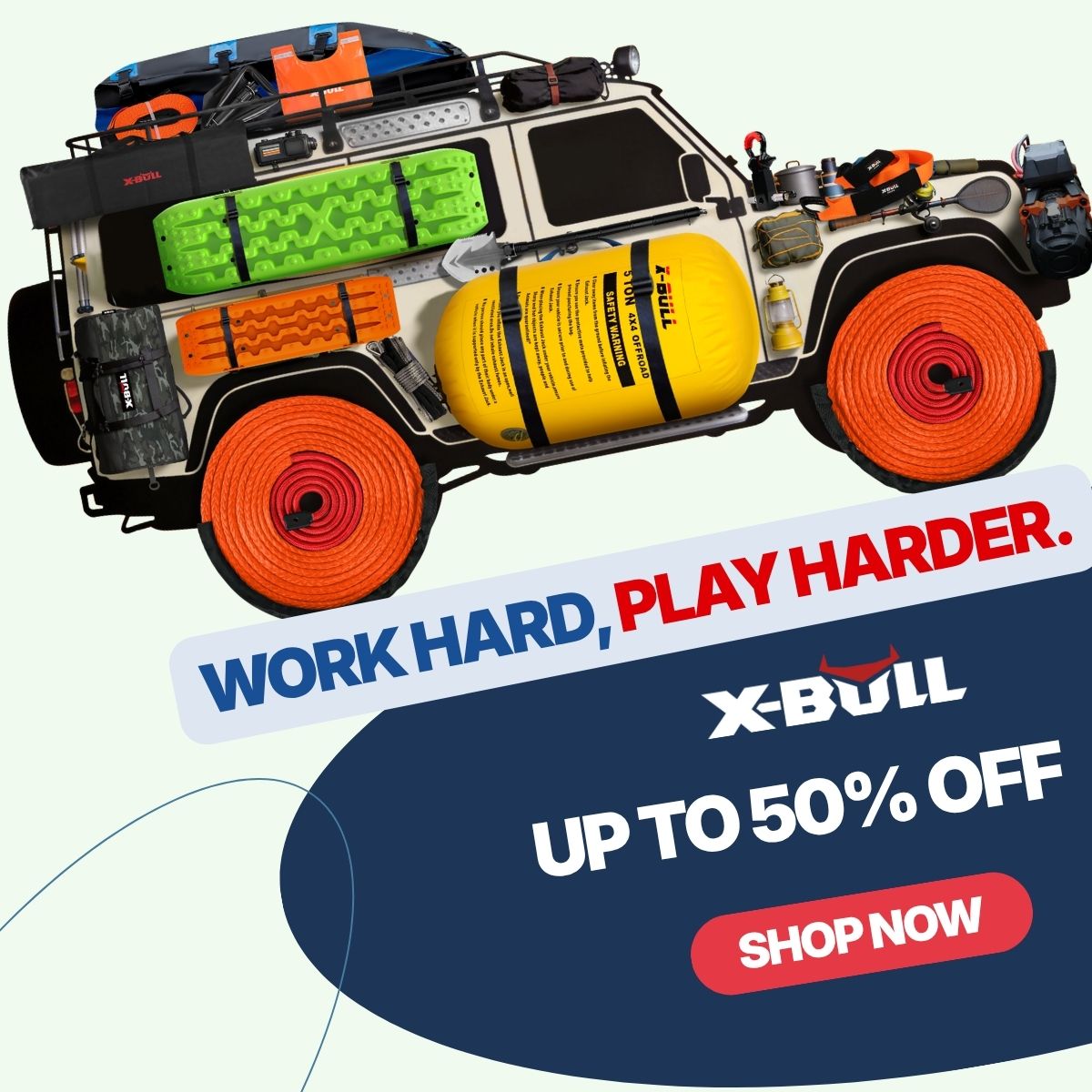 Electric Winches, Recovery Boards, 4WD Parts & Accessories - X-BULL
