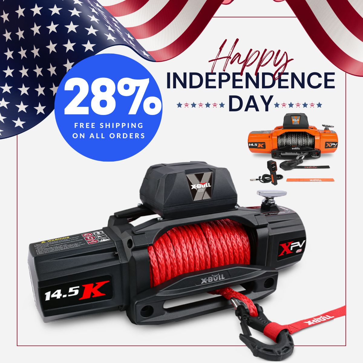 Electric Winches, Recovery Boards, 4WD Parts & Accessories - X-BULL