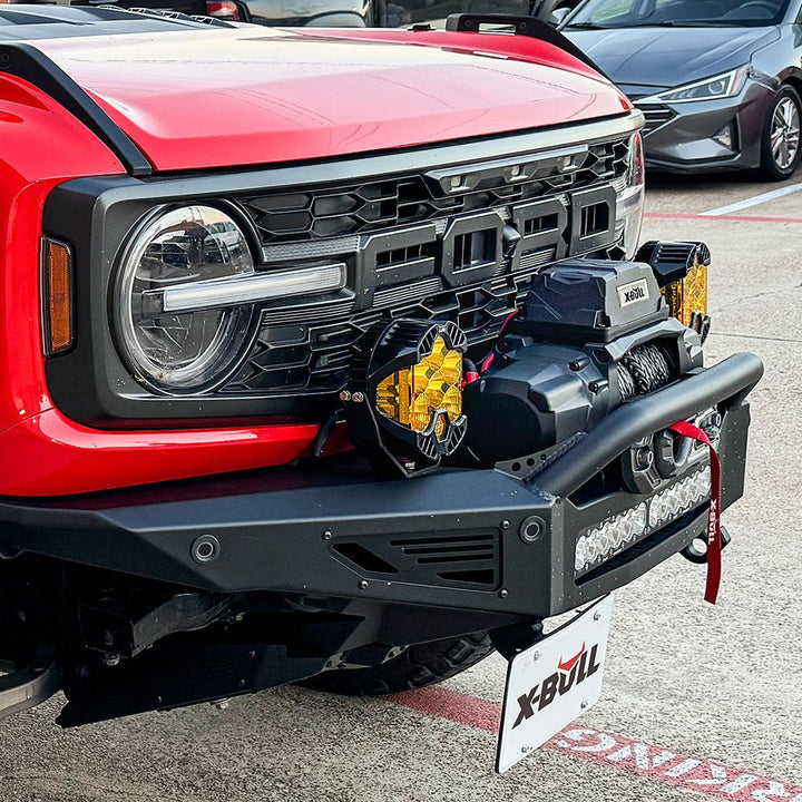 X - BULL Electric Winch Ti 12000 LBS 12V Synthetic Rope SUV Jeep Truck 4WD