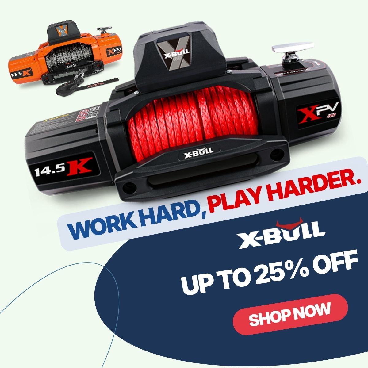 Electric Winches, Recovery Boards, 4WD Parts & Accessories - X-BULL