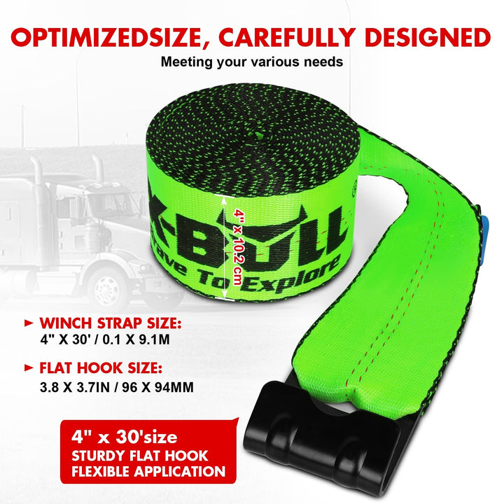 X - Bull Truck Tie - Down Straps 4in*30FT
