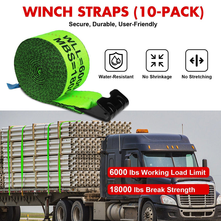 X - Bull Truck Tie - Down Straps 4in*30FT