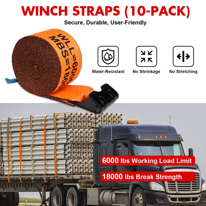 X - Bull Truck Tie - Down Straps 4in*30FT