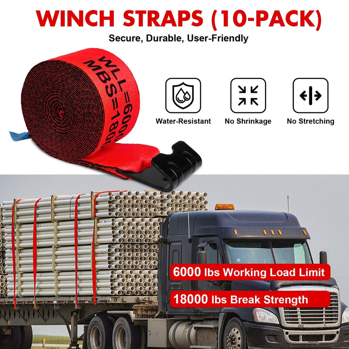 X - Bull Truck Tie - Down Straps 4in*30FT