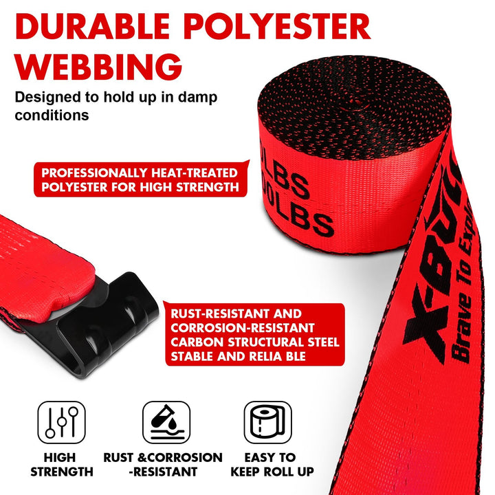 X - Bull Truck Tie - Down Straps 4in*30FT