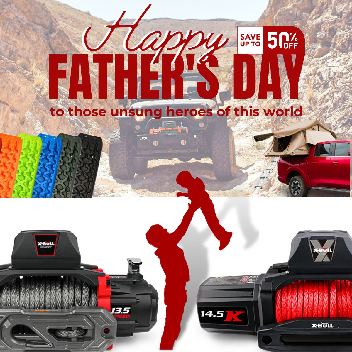 Electric Winches, Recovery Boards, 4WD Parts & Accessories - X-BULL