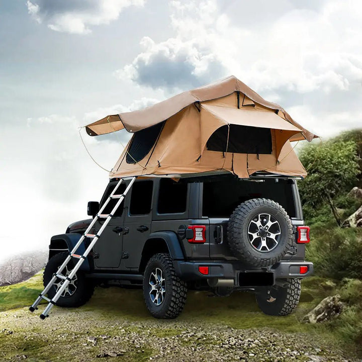 X-BULL 3 Person Magtower Roof Top Tent with Ladder & Mattress - X-BULL