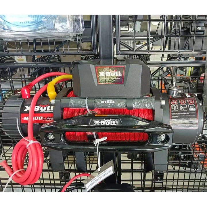 X-BULL Electric Winch 10000 LBS 12V Synthetic Rope SUV Jeep Truck 4WD - X-BULL