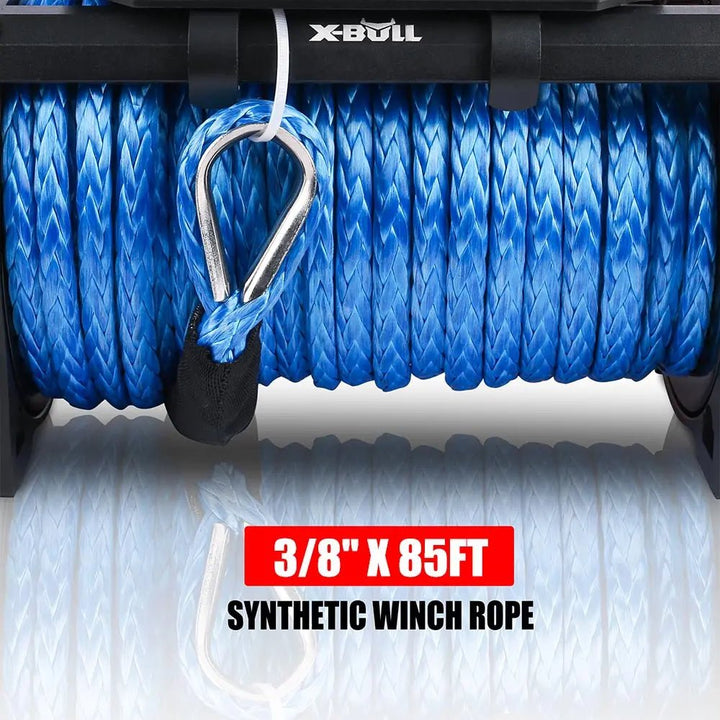X-BULL Electric Winch 12000 LBS 12V Synthetic Rope SUV Jeep Truck 4WD - X-BULL