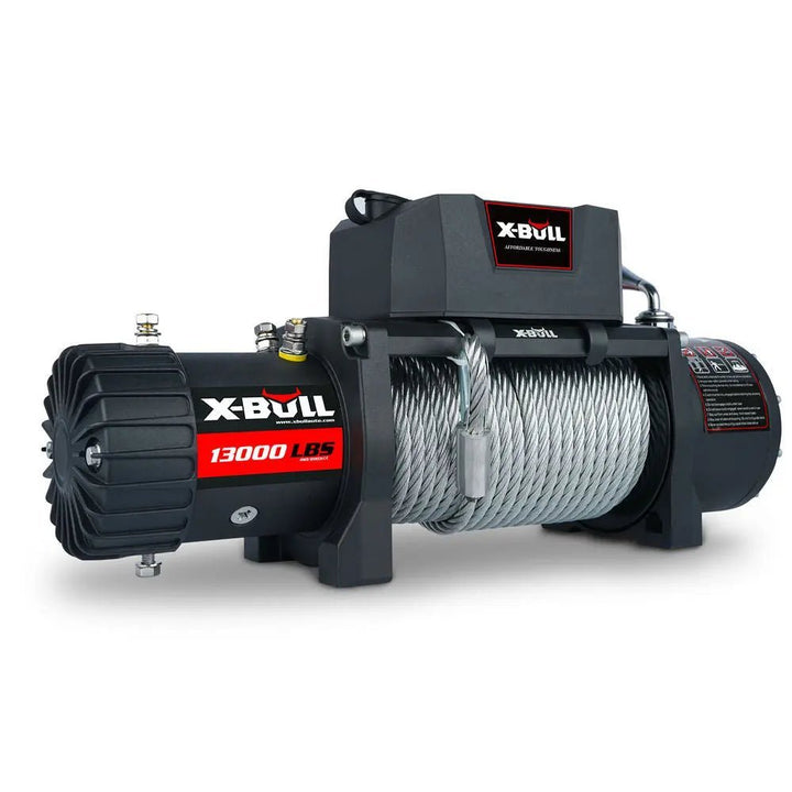 X - BULL Electric Winch 13000 LBS 12V Steel Cable SUV Jeep Truck 4WD