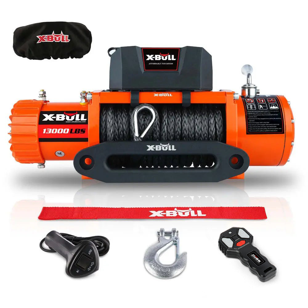 thumbnail image 2 of X-BULL 14500lbs Electric Winch With Synthetic Rope - 12V For Truck, Trailer, Off-Road 2 of 4