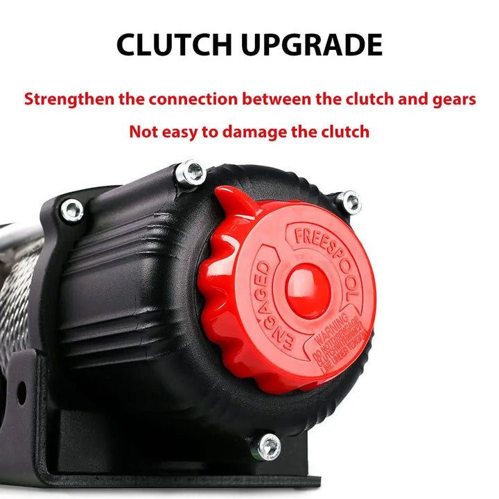 X-BULL Electric Winch 4500 LBS 12V Steel Cable ATV UTV Truck 4WD - X-BULL