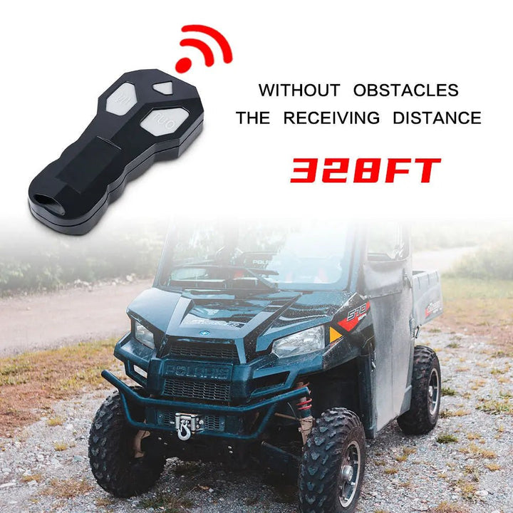 X-BULL Electric Winch 4500 LBS 12V Steel Cable ATV UTV Truck 4WD - X-BULL
