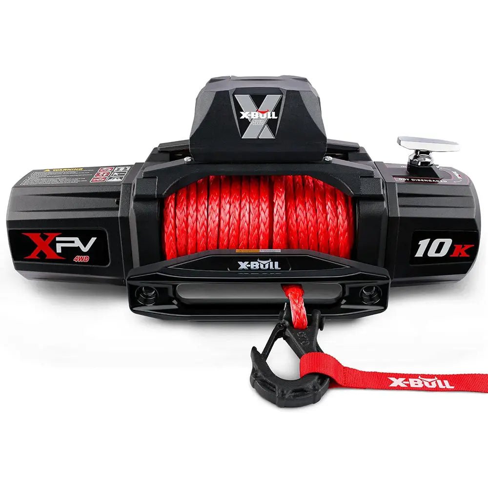 X-BULL Electric Winch XPV 10000 LBS 12V Synthetic Rope SUV Jeep Truck