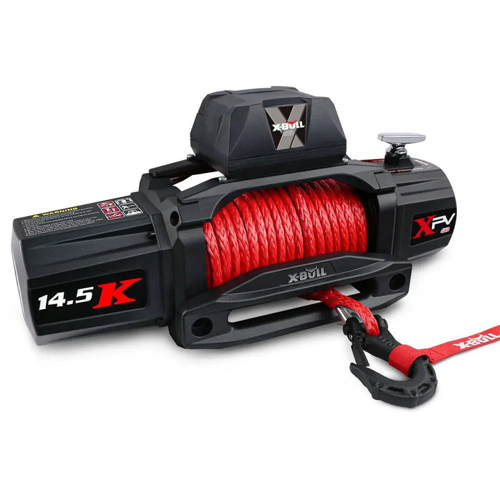 X-BULL Electric Winch XPV 14500 LBS 12V Synthetic Rope SUV Jeep Truck 4WD - X-BULL