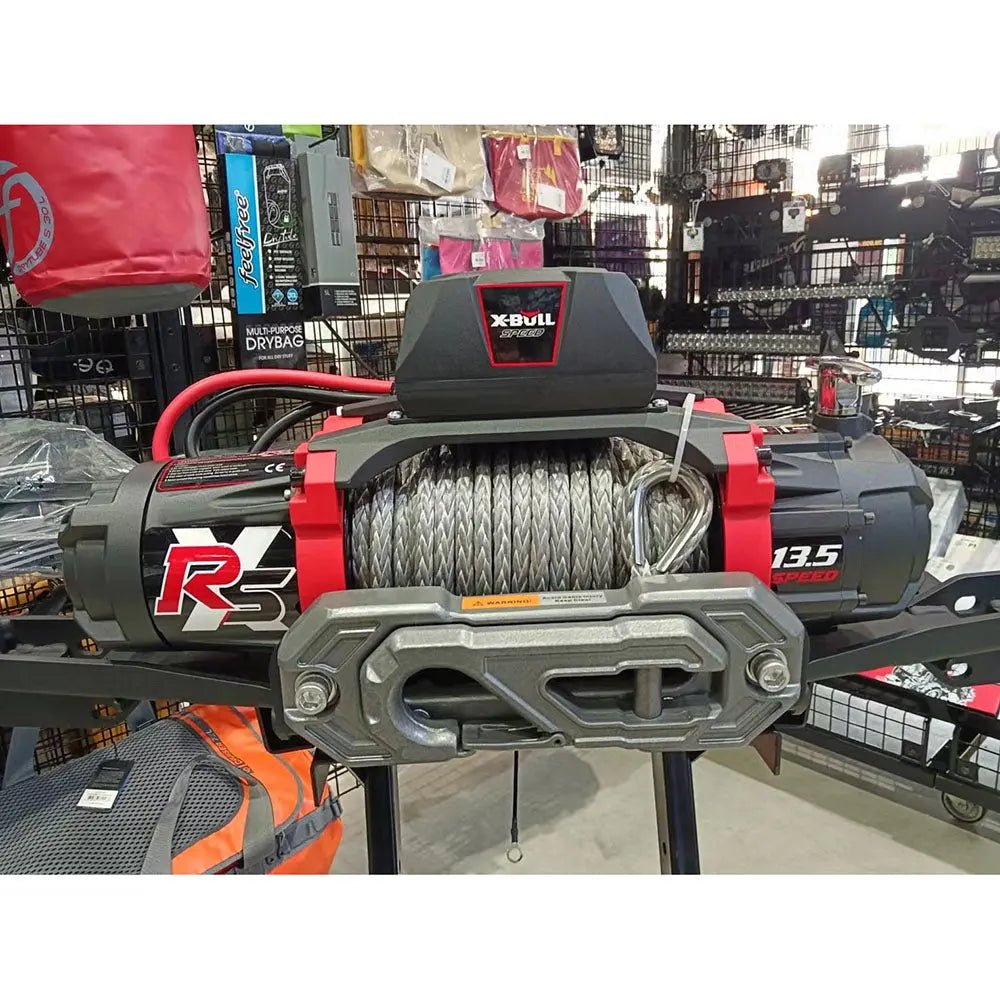 X-BULL Electric Winch 14500LBS 12V Synthetic Rope Wireless Trailer Truck 4WD