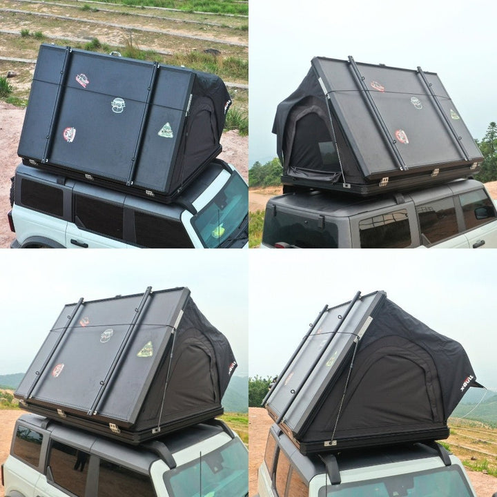 X - BULL Hard Shell Roof Top Tent with Ladder and Mattress - X - BULL