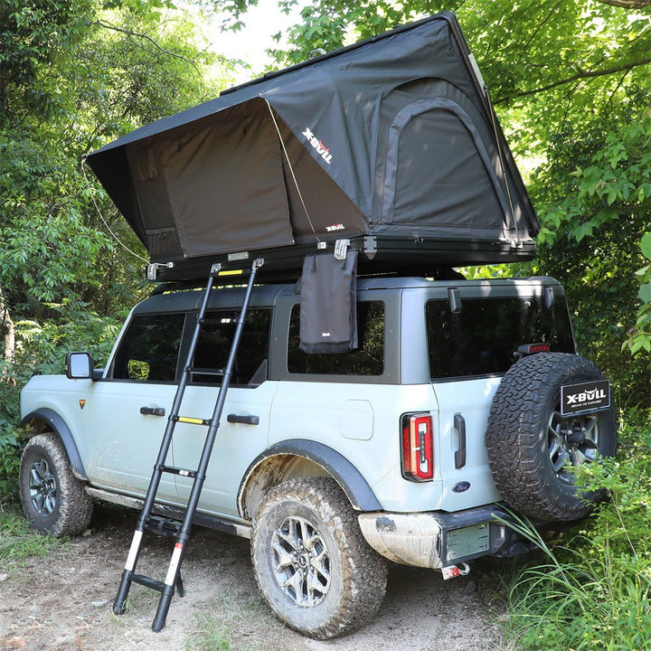 X - BULL Hard Shell Roof Top Tent with Ladder and Mattress - X - BULL