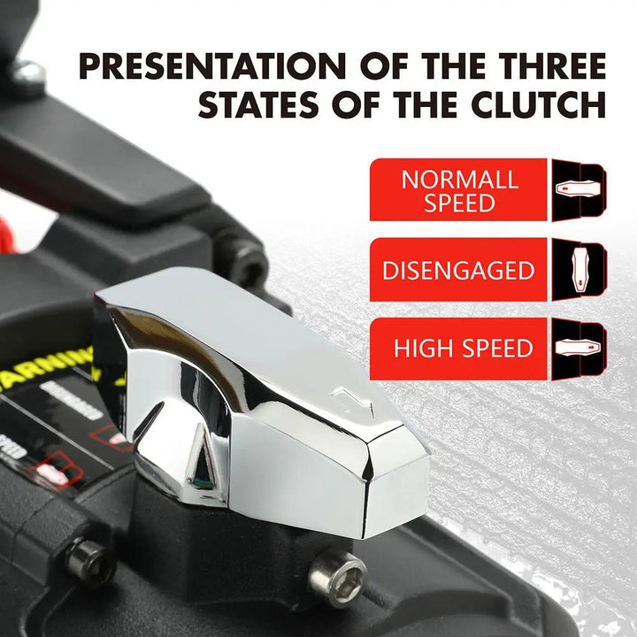 X-BULL High Speed Electric Winch XRS 13000 LBS 12V Synthetic Rope for SUV Jeep Truck 4WD - X-BULL