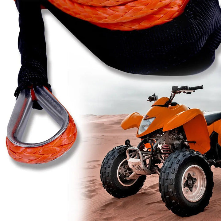 X - BULL Synthetic Winch Rope 1/4'' X 50ft 8000 - 10000 LBS