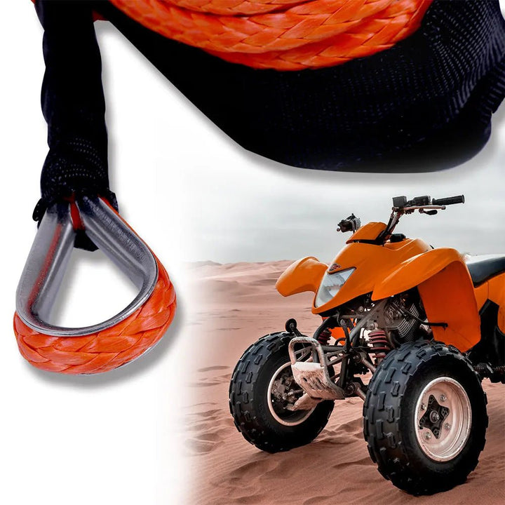 X-BULL Synthetic Winch Rope 1/6'' X 50ft 8000 LBS - X-BULL