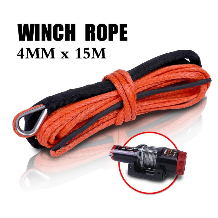X-BULL Synthetic Winch Rope 1/6'' X 50ft 8000 LBS - X-BULL