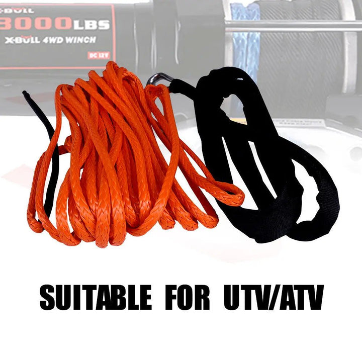 Buy 3/8" x 60ft Synthetic Winch Rope 19,854lbs Dyneema Winch Cable Line with Hook and Sleeve Buy 3/8" x 60ft Synthetic Winch Rope 19,854lbs Dyneema Winch Cable Line with Hook and Sleeve